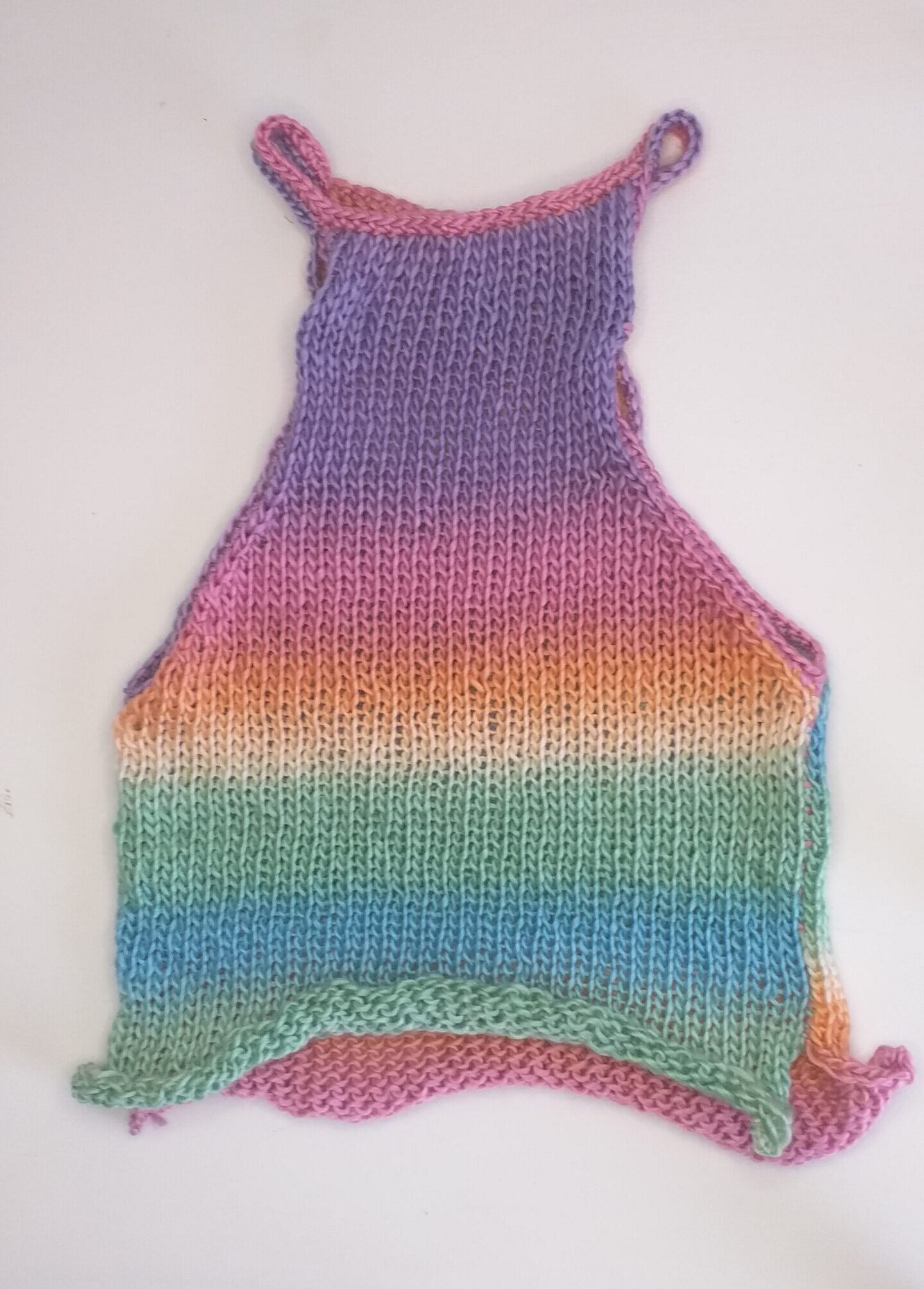 Sentro Knitting Machine Rainbow Top Pattern