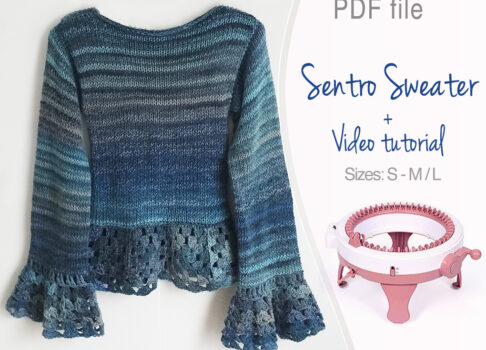 FREE Sentro knitting machine Sweater pattern!