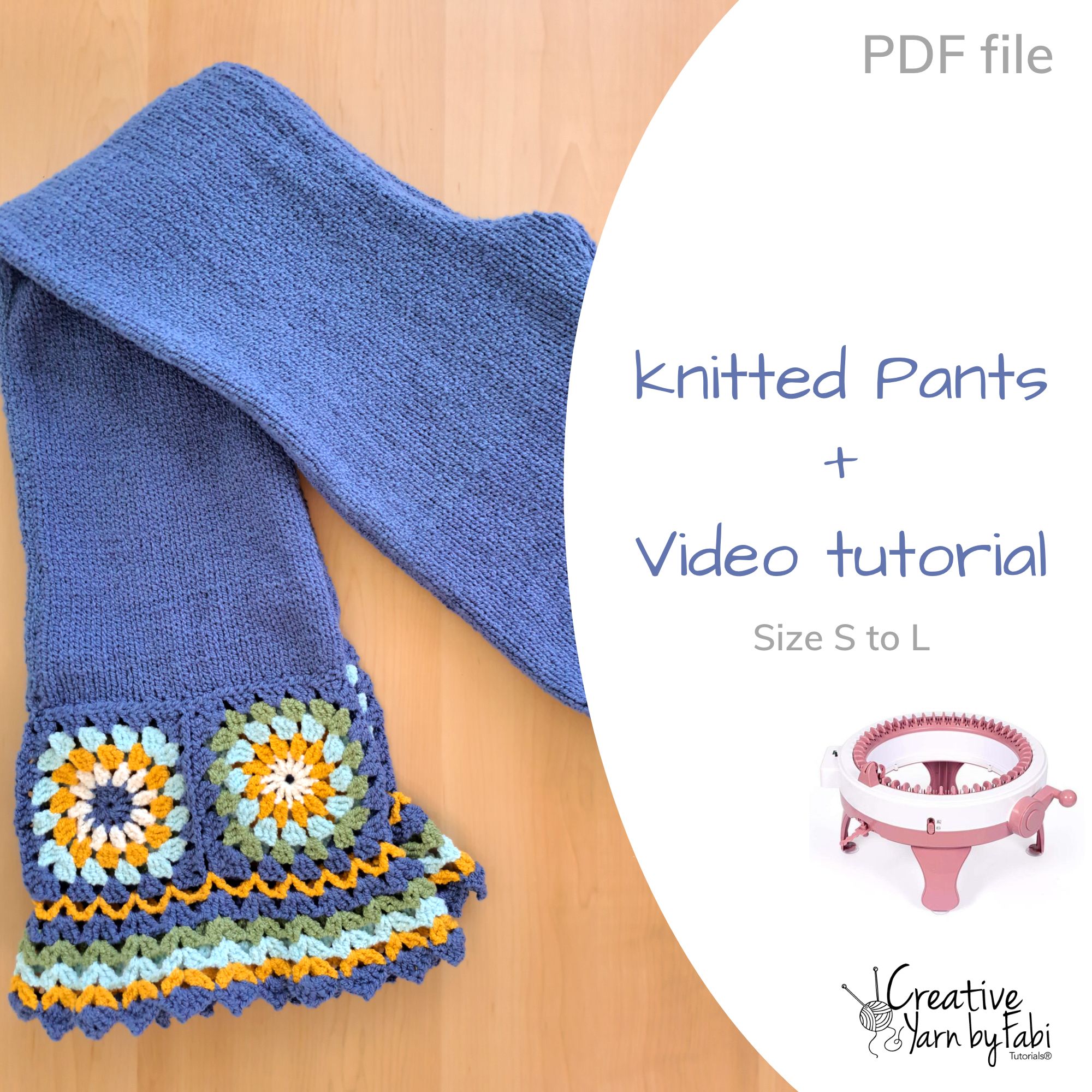 Circular Machine knitting pattern for Pants