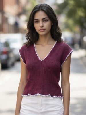 Summer Knitted top on Sentro knitting machine