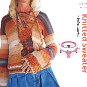 sentro knitting machine sweater pattern