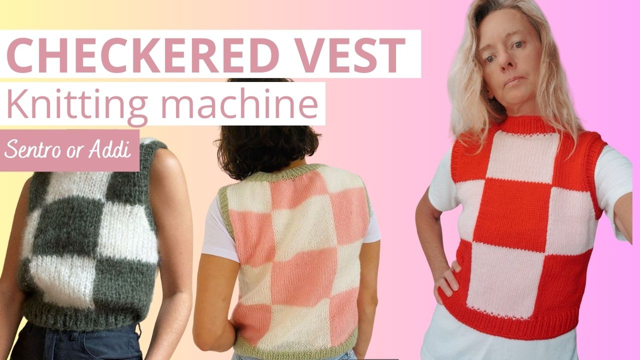 Sentro knitting machine Sweater Vest Pattern