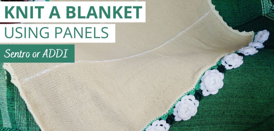 FREE Sentro knitting machine blanket pattern