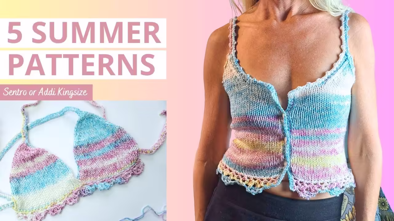 5 Summer Patterns to make on a Sentro Knitting Machine