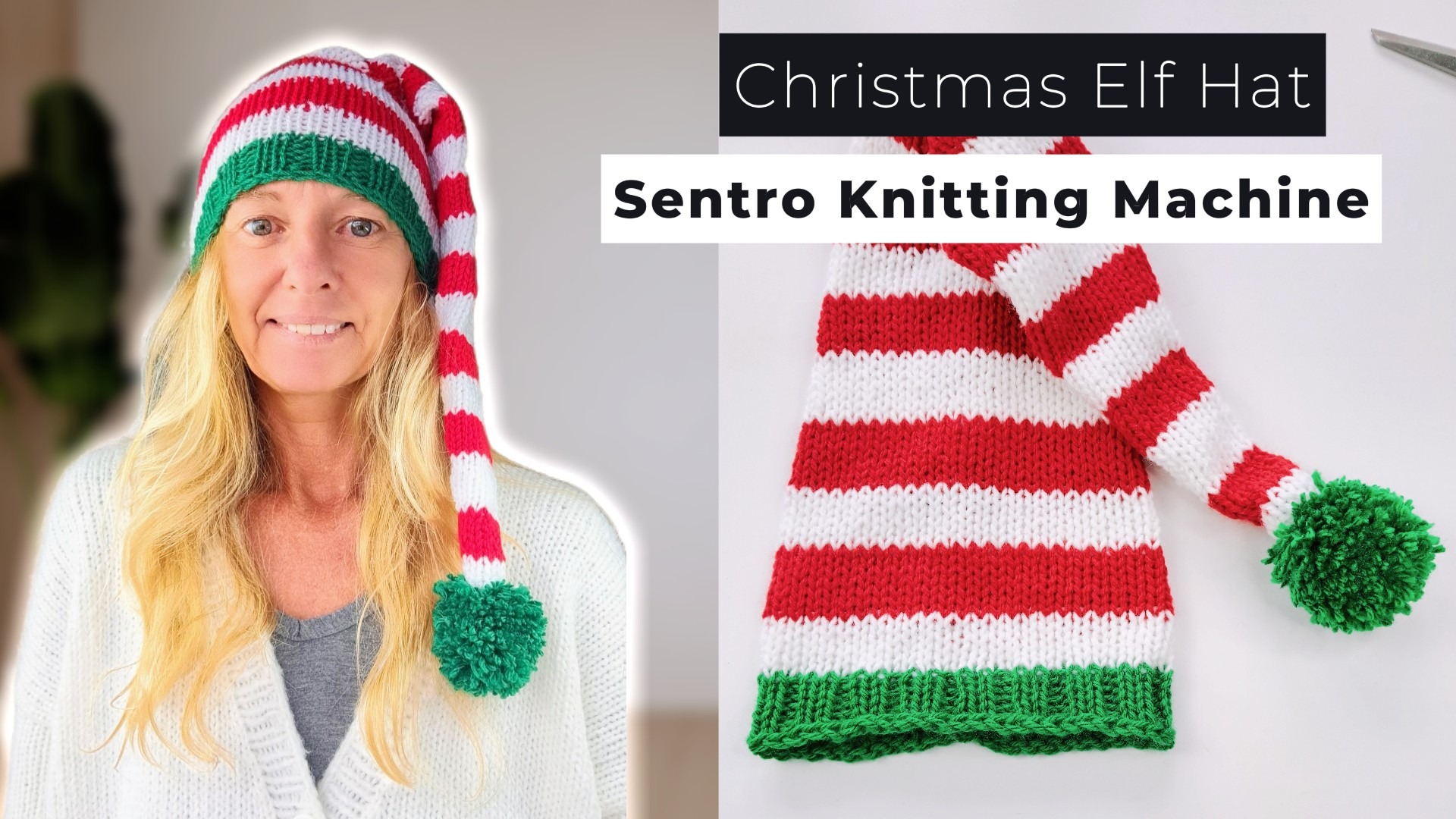 How to make an Elf Hat on a Sentro knitting machine