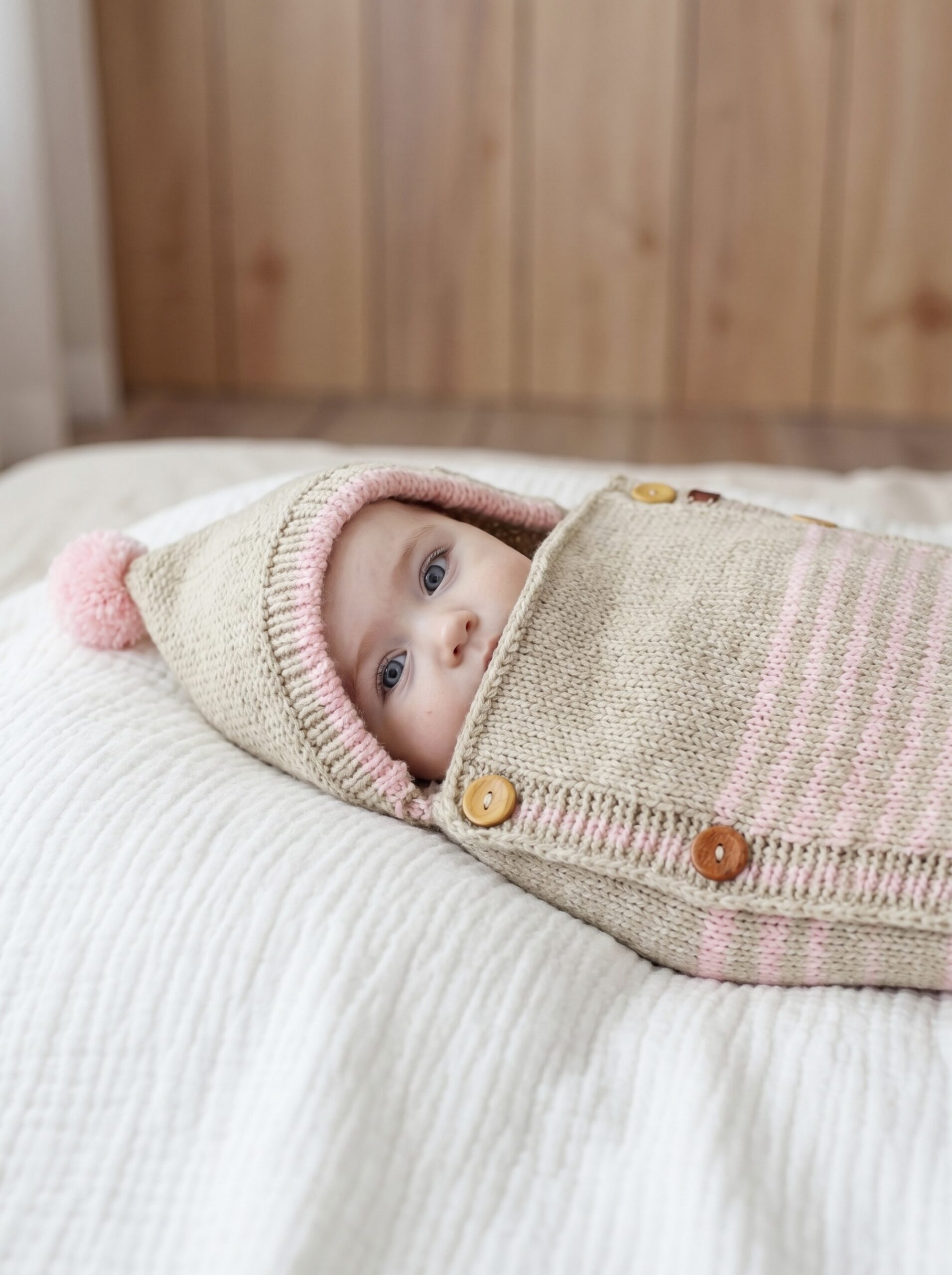 Baby Cocoon pattern for Sentro or Addi knitting machine 5 Baby Cocoon Pattern For Sentro