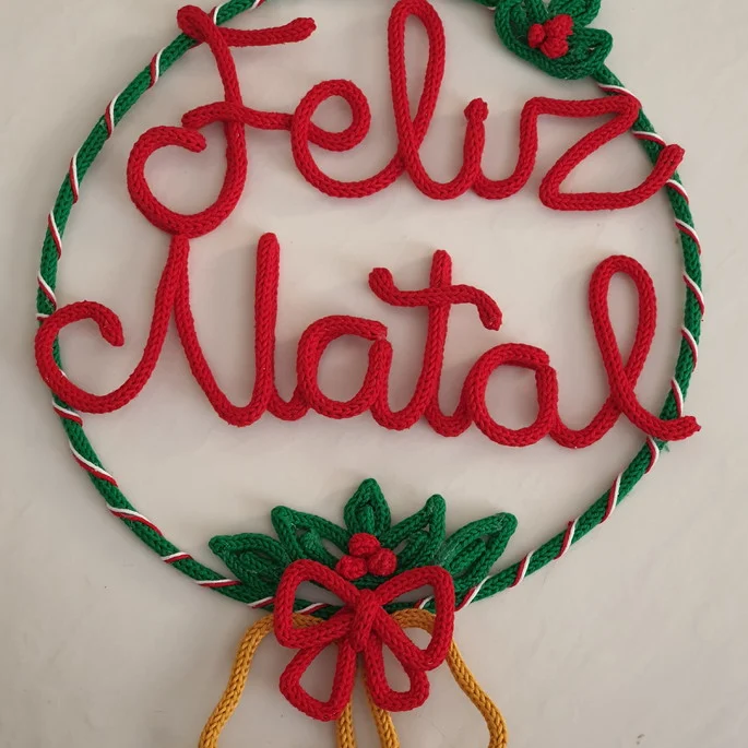 10 Best Projects to Make with the Caydo Electric I-Cord Machine 42 guirlanda feliz natal maedemenino