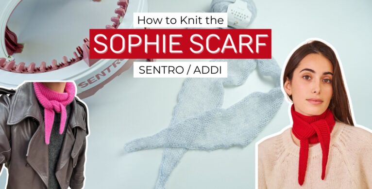 DIY Sentro Sophie Scarf Trend on a Circular Knitting Machine