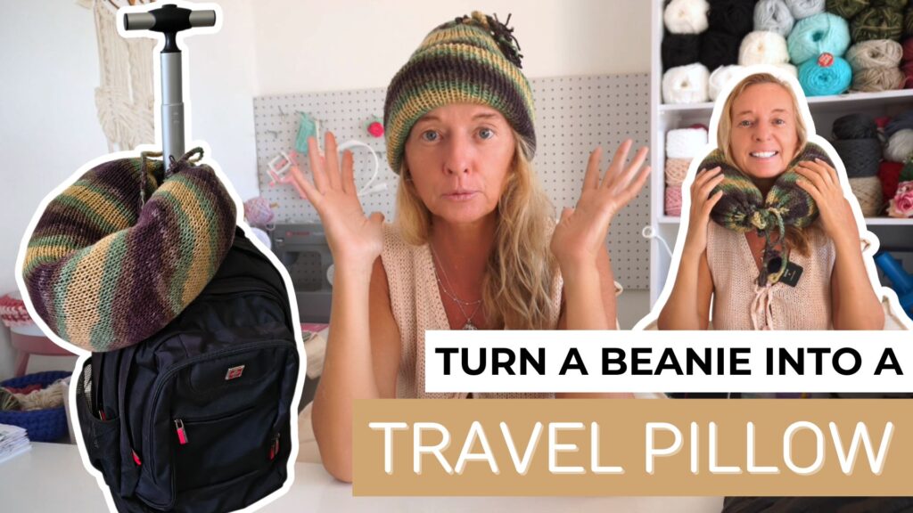 Travel Pillow on a Circular Knitting Machine