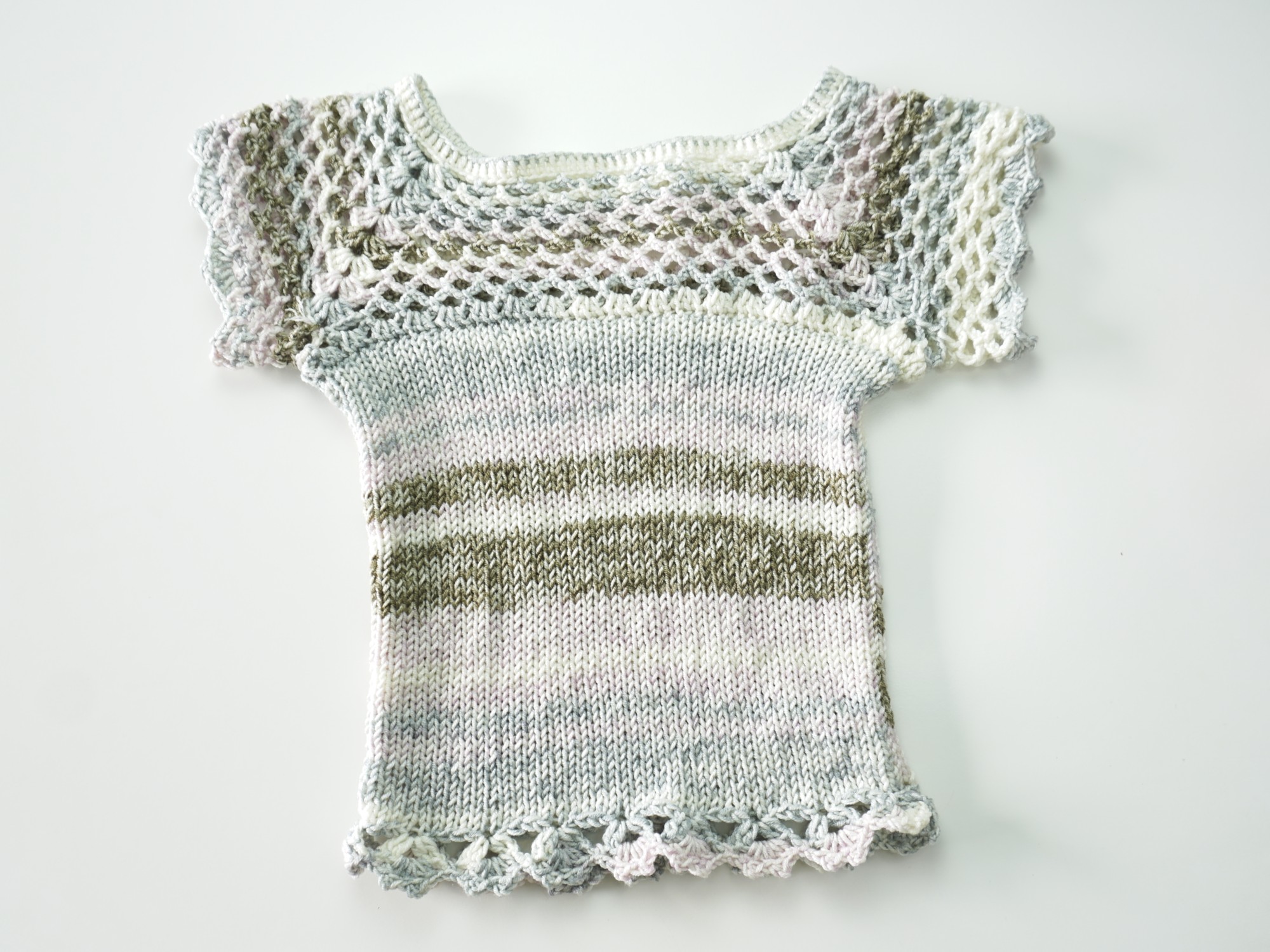 Crochet Yoke Top pattern for Sentro or Addi 3 Crochet Yoke Top pattern for Sentro