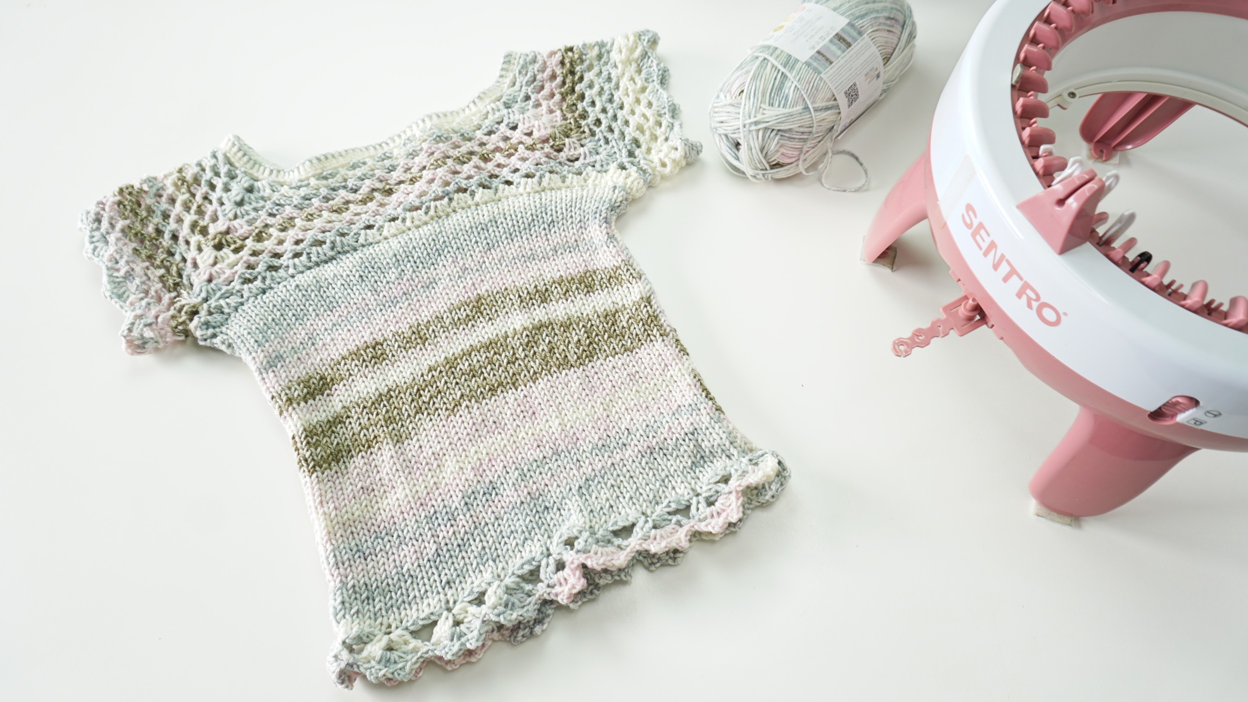 Crochet Yoke Top pattern for Sentro or Addi 6 Crochet Yoke Top pattern for Sentro